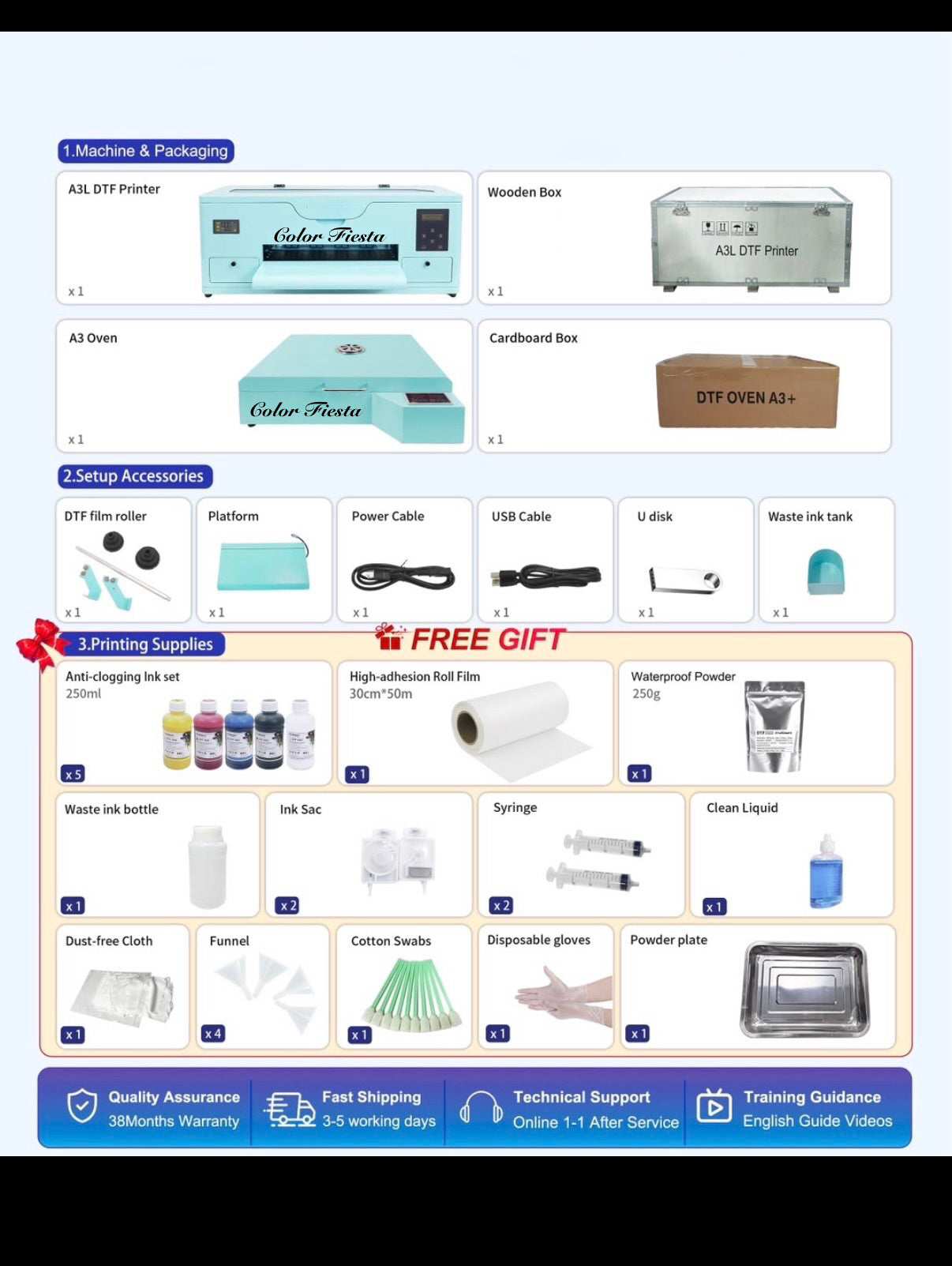 A3 MAXL DTF PRINTER XP600 - 15 PULGADAS